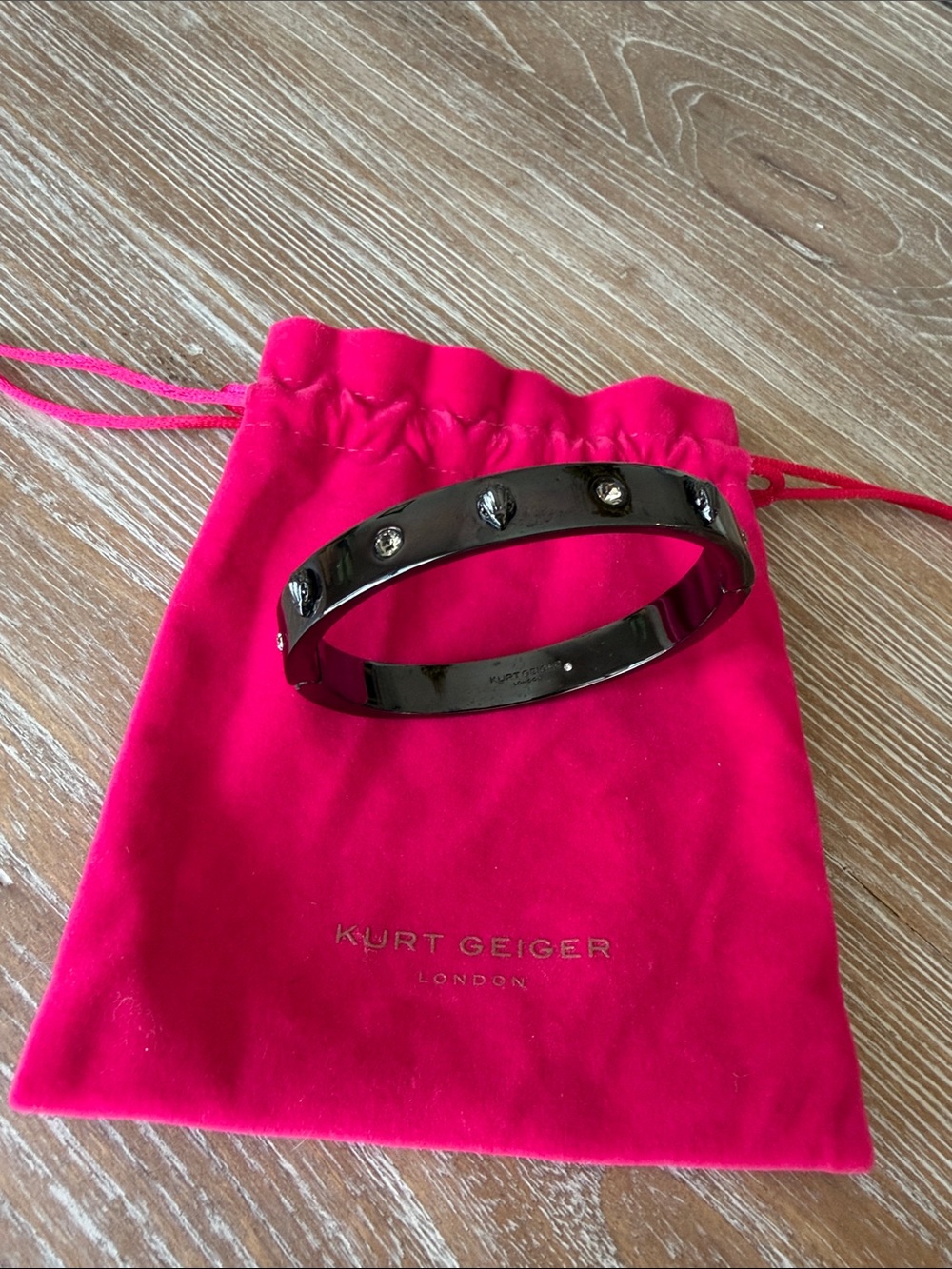 🩶 Kurt Geiger Eagle Crystal Bangle Bracelet